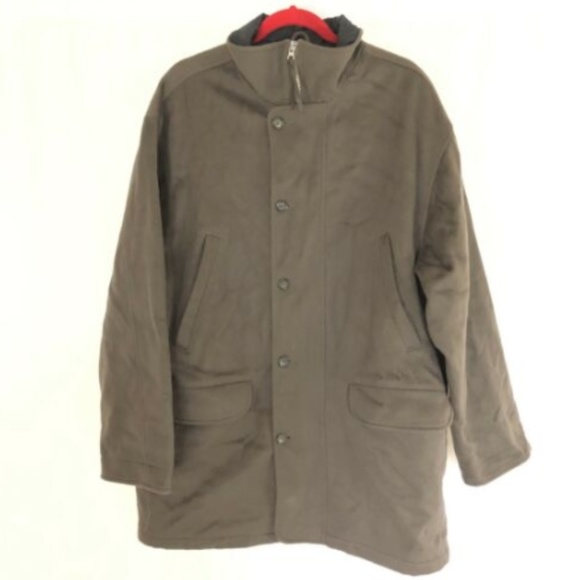 Eddie Bauer Mens Coat Wool Blend Thinsulate L